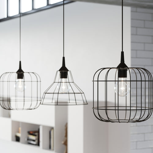 Sollux Lighting Hanglamp CELTA zwart - 23x23x95cm