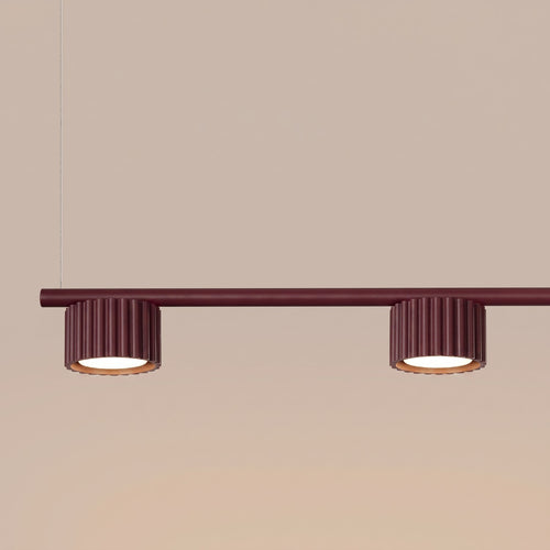 Sollux Lighting Kroonluchter AURA 4 bordeaux Gx53 - 122x10x208cm