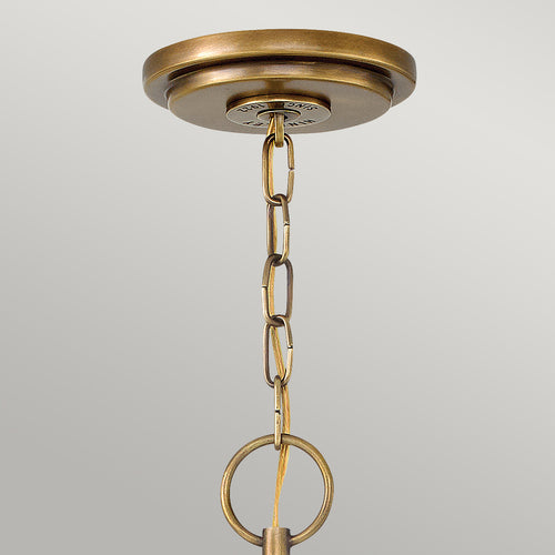 Elstead Wexley - 3-lichts plafondlamp messing, E14