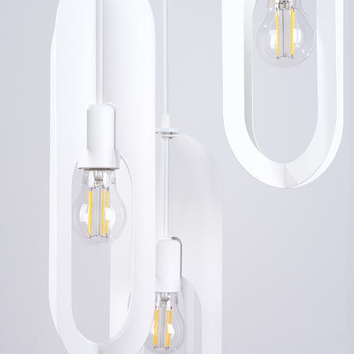 Sollux Lighting Hanglamp NICUS 1 wit - 43x43x130cm