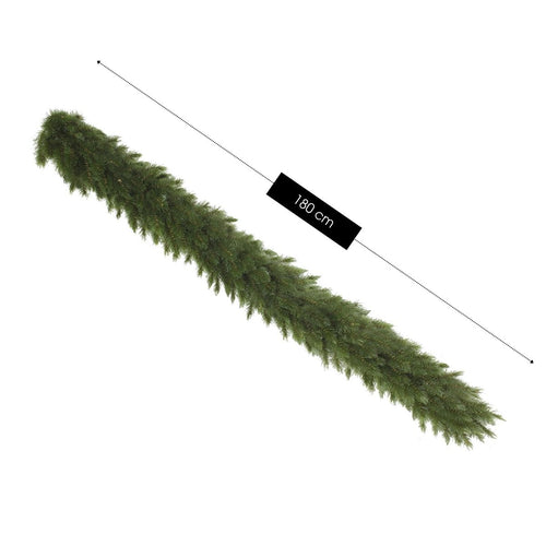Triumph Tree Forest Frosted Guirlande - Kerstversiering met Witte Frosted Sneeuwvlokken - Kerstslingers van Stevige PVC Naaldjes voor Binnen en Rond