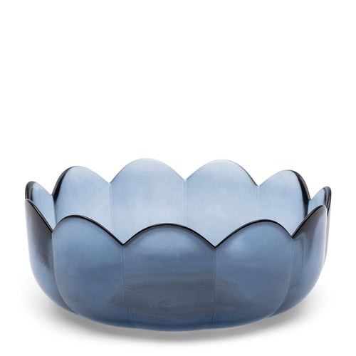 Rivièra Maison Toulouse Bowl blue - Glas - Blue - vtwonen shop