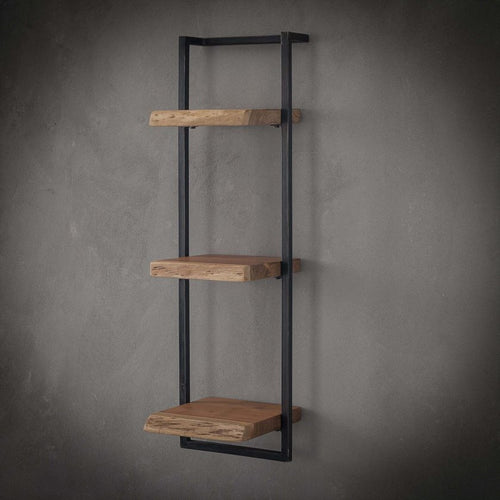 Giga Meubel Wandplank Edge - Naturel Acaciahout - 30x25x100cm