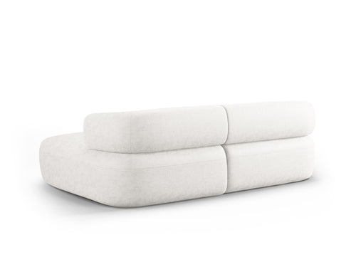 Micadoni rechter hoekbank Jenny 5-zits, chenille lichtbeige - 145x200x73cm