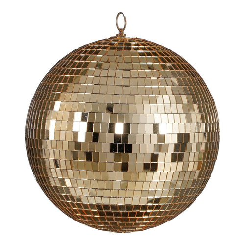 Mica Decorations Christmas Disco Ball - Kerstballen met Spiegelende Afwerking - Kerstversiering met Champagne Glans - Kerstboomversiering met Haakje