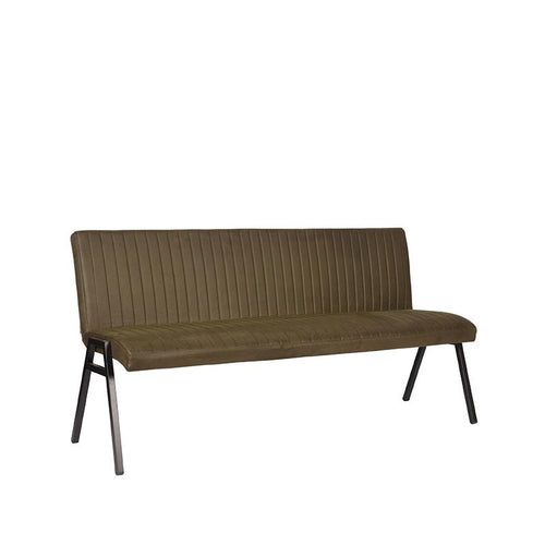 LABEL51 Eetkamerbank Matz - Groen Microfiber - 175x62x86cm