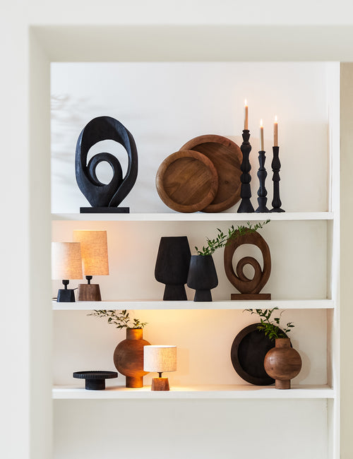 Light & Living lampenkap LIVIGNO - 25x21x28cm - bruin