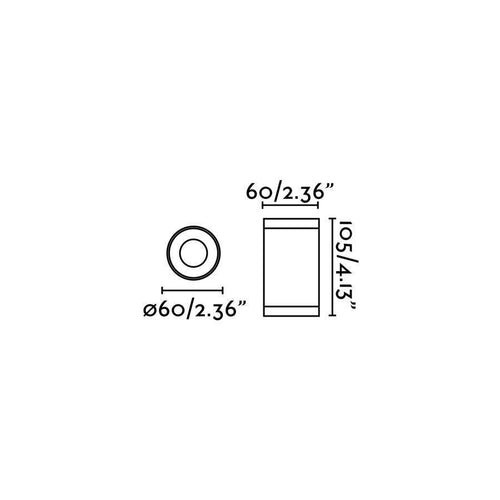 Faro Olot - 1 Licht Buiten Opbouw Plafondlamp Donkergrijs IP44, GU10
