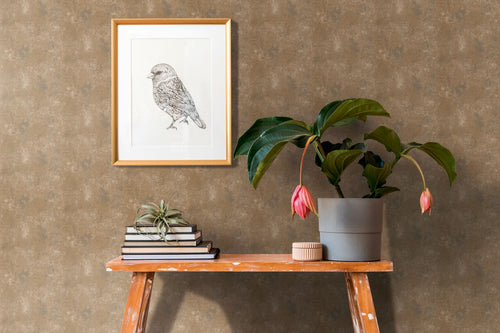 A.S. Création behang met structuur beige en goud - 53 cm x 10.05 m - AS-388332