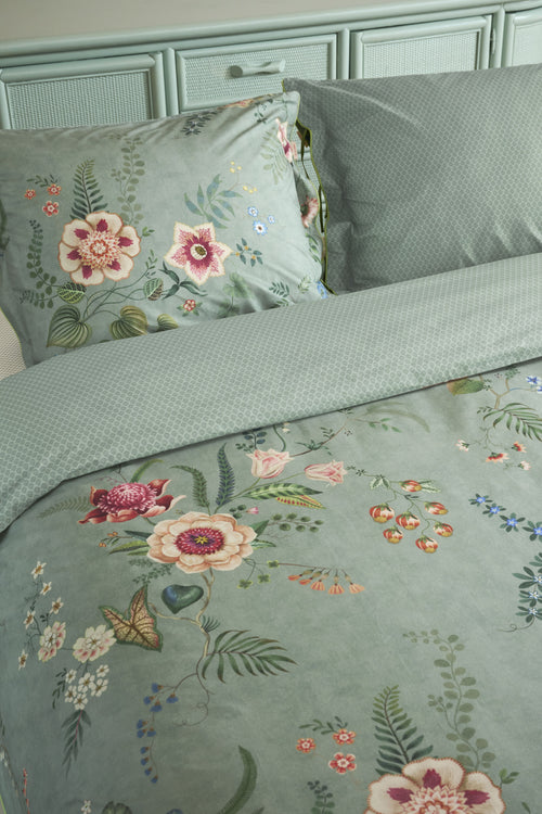 Pip Studio Dekbedovertrek Everbloom - 60 x 70 cm - Groen