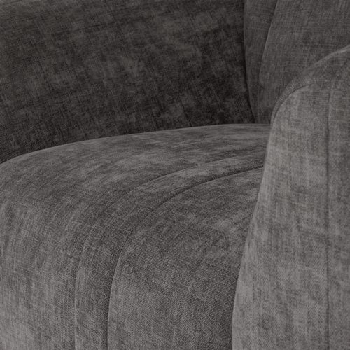 WOOOD fauteuil Omaire - Chenille - Grijs