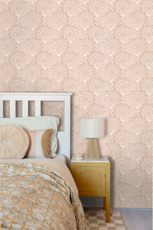 ESTAhome behang vintage bloemen beige - 50 x 900 cm - 131085 - vtwonen shop