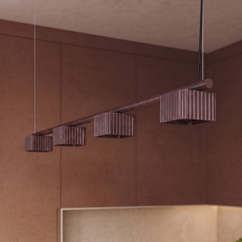 Sollux Lighting Kroonluchter RIFF 4 bruin Gx53 - 122x10x208cm