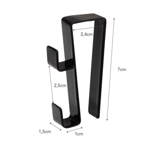 Yamazaki Kitchen sink door hook - Tower - black - vtwonen shop