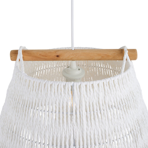 Lighto | Hanglamp Rotan Wit Ø45 cm | Lumo