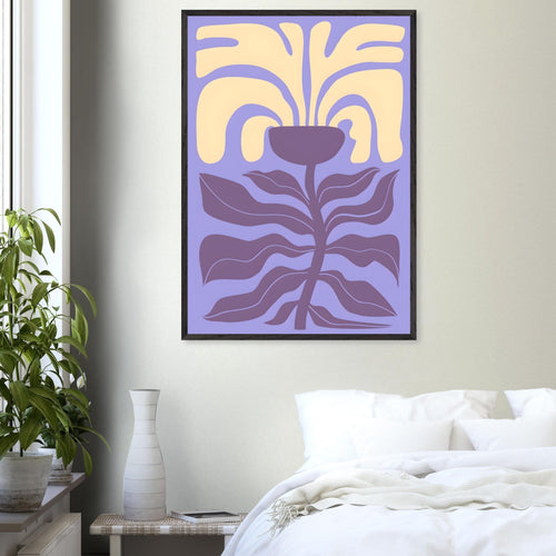 Artfulprints Poster Matisse – Poetic bloom I   - A4 21x29.7 cm - Paars