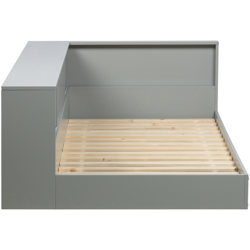 WOOOD hoekbed Connect - Grenen - Betongrijs - 60x213x118 - vtwonen shop