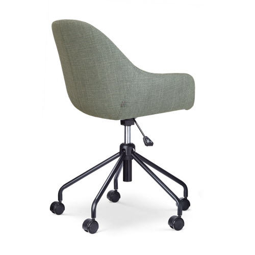Nolon Nout-Mae Bureaustoel Saliegroen - Armleuning - Zwart Onderstel - vtwonen shop