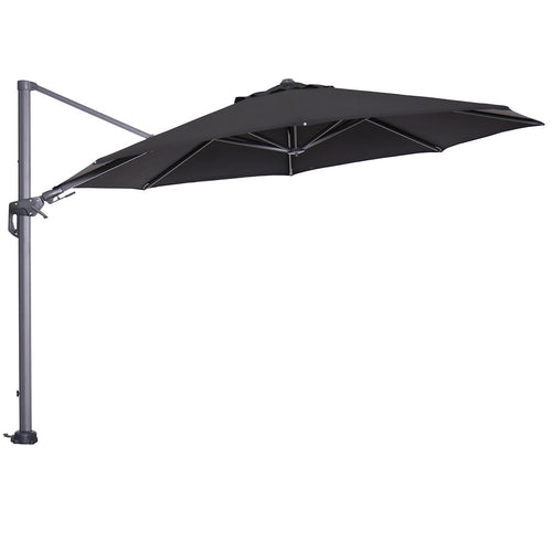 Garden Impressions zweefparasol Hawaii zwart 350x350 cm + 90 kg voet en hoes - vtwonen shop