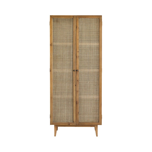 Tikamoon Kast van grenenhout en rotan - Naturel - vtwonen shop