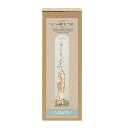 Little Dutch Groeimeter Muursticker op vliesbehang Kinderkamer Fairy Garden - vtwonen shop