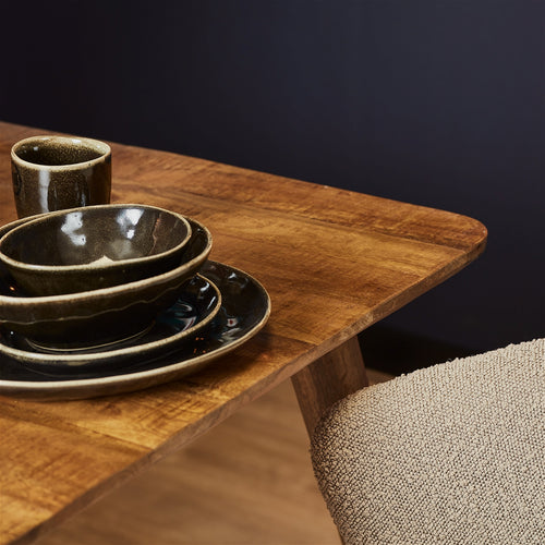 StarFurn Eettafel Omaha - Naturel Mangohout - 90x90x76cm