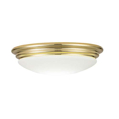 Elstead Brompton Decoratieve inbouwplafondlamp gepolijst messing, IP44
