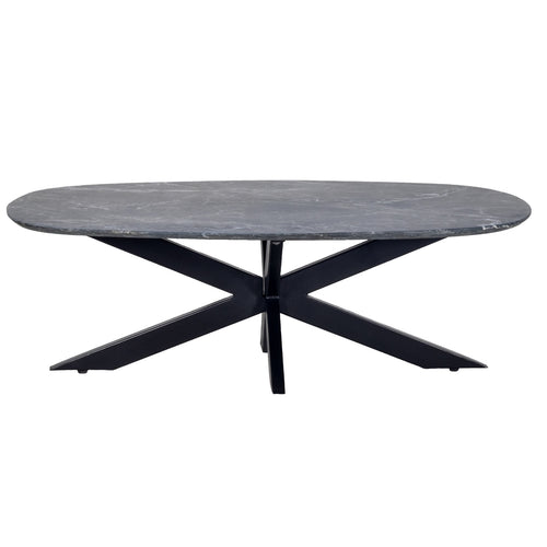 Giga Meubel Salontafel Richy - Zwart Marmer - 120x70x38cm - vtwonen shop