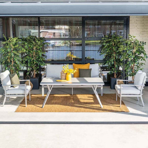 Garden Impressions lounge dining set Senja taupe - valley sand 4-delig stoel-bank - vtwonen shop