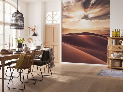 Sanders & Sanders fotobehang woestijn landschap avondrood - 200 x 250 cm - 612511