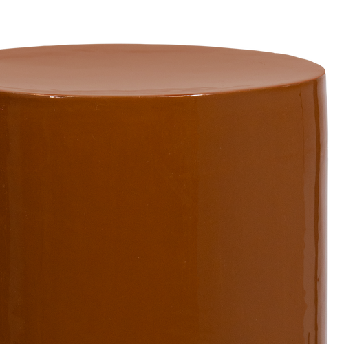 WOOOD pot hoog Toval - Metaal - Hoogglans Honinggeel - 95x32x32