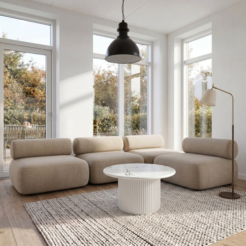 Furnhouse ronde salontafel Easy - Wit - Ø 80 cm