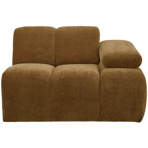 WOOOD 1-zits bank met arm rechts Mojo - Ribstof - Geel - 74x120x97 - vtwonen shop