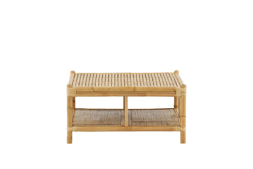 Rebellenclub Tuin Salontafel Hydra - 90 x 90cm - Naturel Bamboe