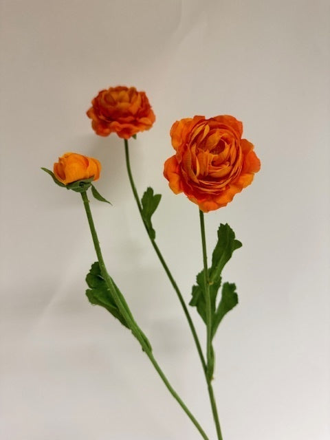 My Flowers.shop Oranje ranonkel zijden bloem | Lengte 65 centimeter | Per 3 stuks - vtwonen shop