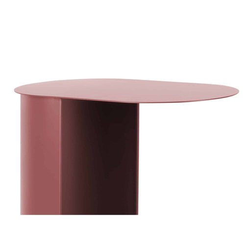 Leitmotiv bijzettafel Riqueza Oval - rood - 30x45x48cm