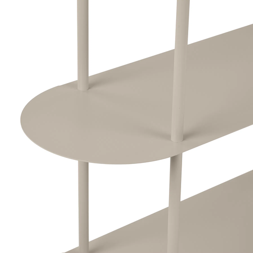 Artichok Riana metalen boekenkast beige - 90 x 150 cm