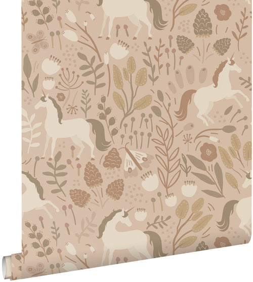 ESTAhome behang unicorns zand beige - 53 cm x 10.05 m - 139875 - vtwonen shop