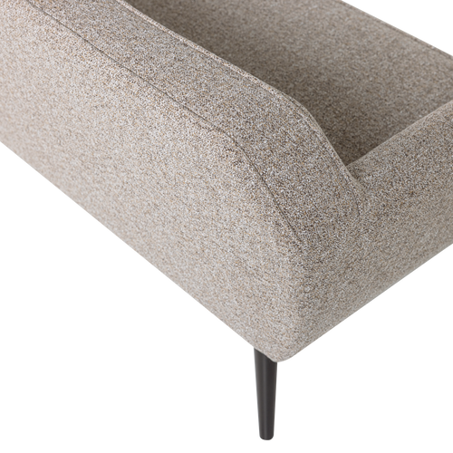 WOOOD XL bank Rocco 230 cm - Geweven Stof - Bruin Melange