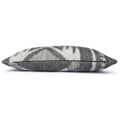 Malagoon kussen Mochica ornament - anthraciet - 35x60cm