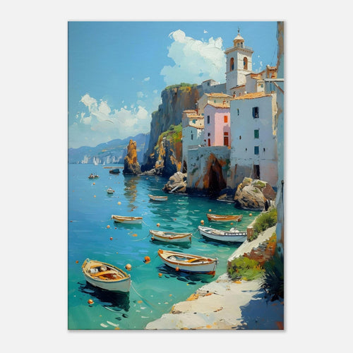 Artfulprints Canvas Harbour breeze canvas - 75x100 cm - Blauw