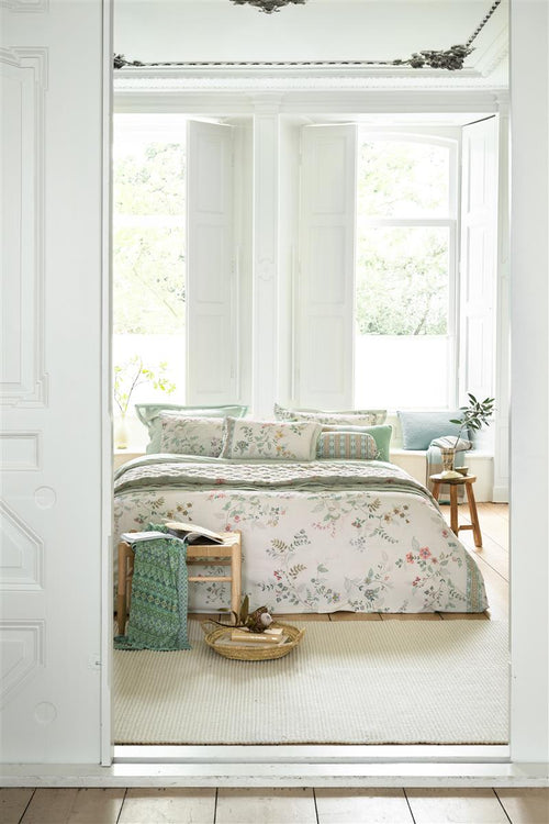 Pip Studio dekbedovertrek Kili Flower - 240x200/220 cm - wit - vtwonen shop