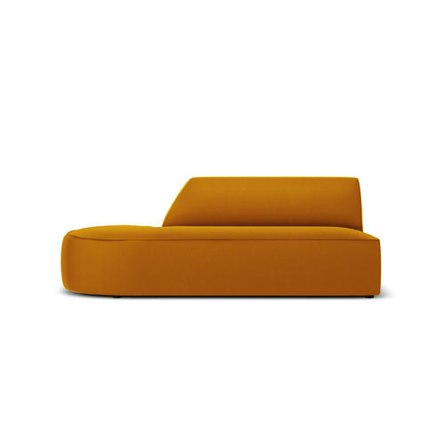 Cosmopolitan Design - Linker modulaire bank Siena 2-zits, flueel geel - 93x181x69cm