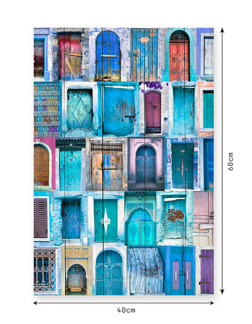 Really Nice Things - Paneel - 60x40 cm - Blue Doors