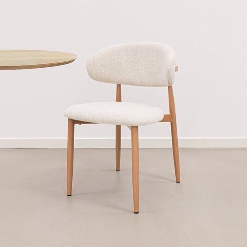 Kick eetkamerstoel Yuka - Champagne