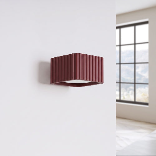 Sollux Lighting Wandlamp RIFF bordeaux Gx53 - 10x12x6cm