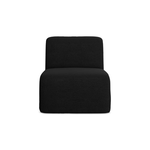 LaMiaSofa Bankmodule midden Cervo - bouclé - zwart - 70x94x75