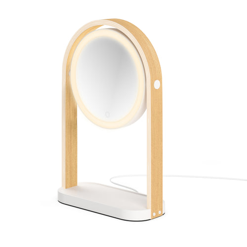 Umbra LED-spiegel voor kaptafel Belwood - 25 x 12 x 38 cm - wit/naturel