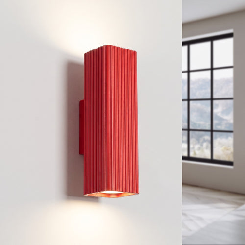 Sollux Lighting Wandlamp RAYO 20 rood - 6x8x20cm