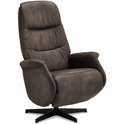 Furnhouse relaxfauteuil Delta - Taupe - Draaibaar - 79x90x114
